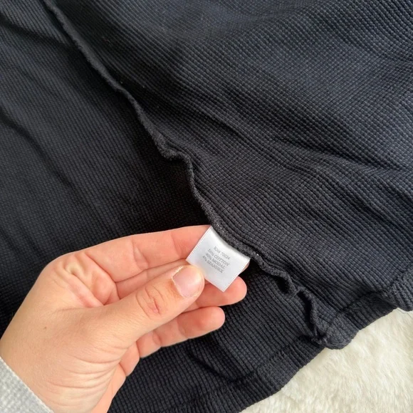 Bobi Black Cardigan Waffle Size Medium - Picture 4 of 6